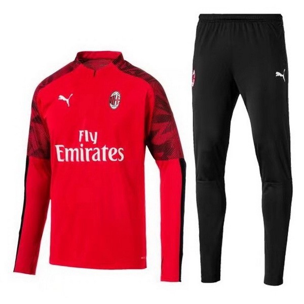 Chandal Del AC Milan 2019-2020 Rojo Negro